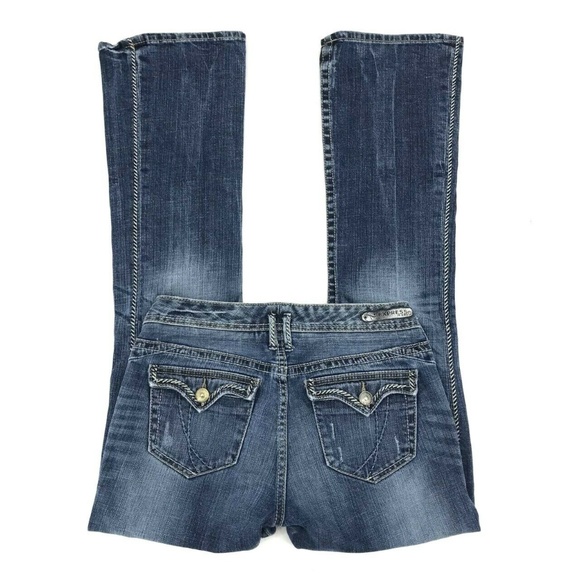 Express Stella Regular Fit Boot Cut Jeans Size 4 - Picture 6 of 6